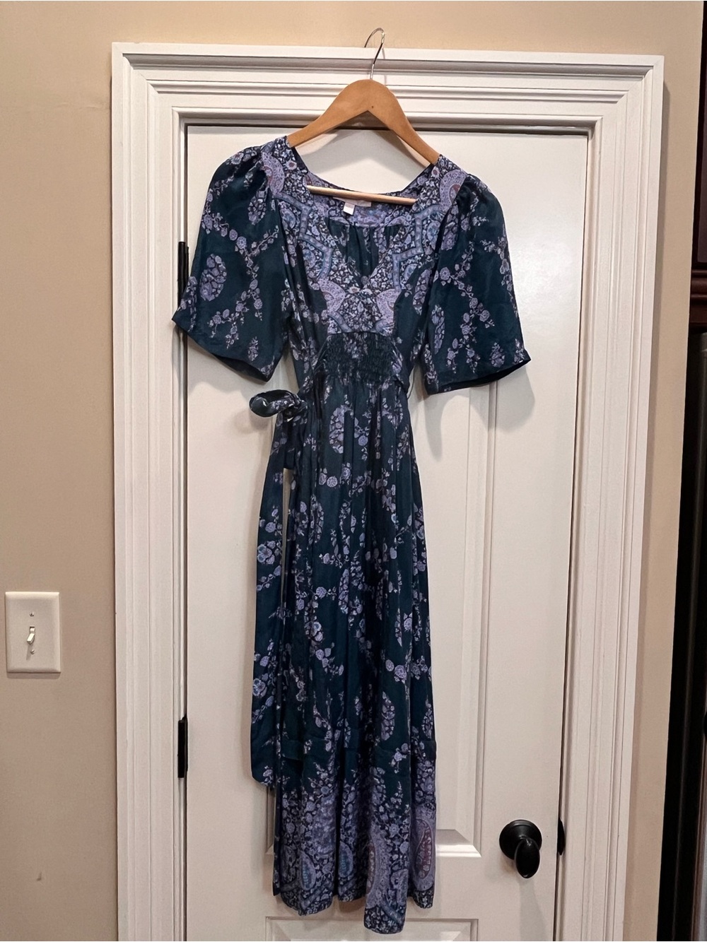 Rebecca Taylor Silk Floral Midi Dress